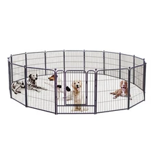 Dog Playpen ,24/32/40 in Outdoor Dog Fence, Portable Pet Playpen for RV Camping