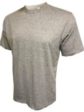 Basic Plain Cotton T-shirts Single Jersey Cotton Short Sleeve Crew Neck Top