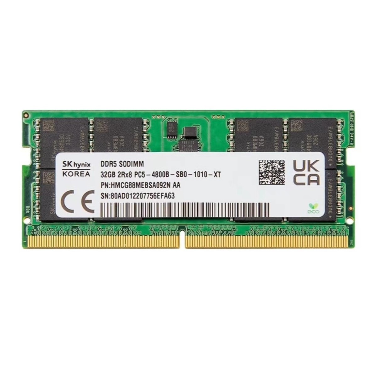 メモリー SKhinix DDR5 SODIMM 4800MHz 32GB(16GBx2) New SK Hynix 32GB DDR5 4800MHz PC5-38400 2RX8 SODIMM Memory Ram