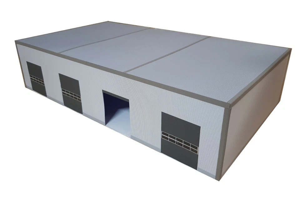 1:50 vehicle shed, cardboard model kit - Image 2 of 3