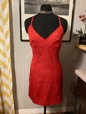 Guess, Party/Night Life Halter Sexy Little Red for Women Dress, Size 9