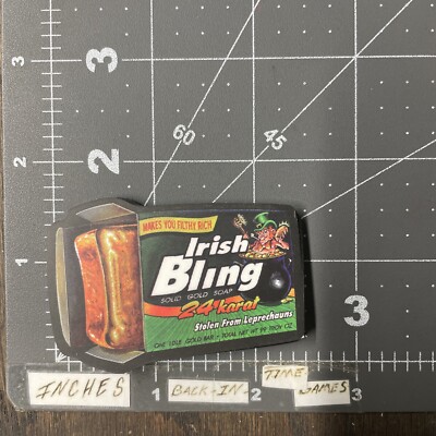 Sm. Irish Spring Bling Parody Humor Sticker For Guitar Laptop ...