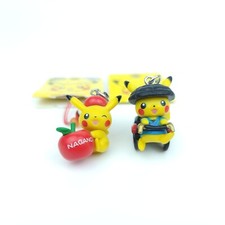 2x Pikachu Pokemon Center Phone Strap Charm Japan Figure