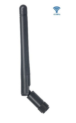 3dBi 433MHz (413~453 MHz) Antenna 11cm/90°foldable/SMA-J/TPEE e.g. LoRaWAN