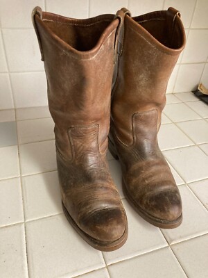 Wolverine Vintage Brown Leather Trucker Chore Boots 8.5 D  display picture 1