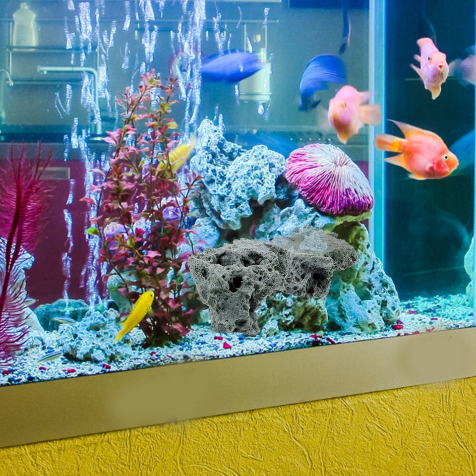 Fish Tank Mountain Decor Aquarium Underwater Landscaping Rockery Bridge