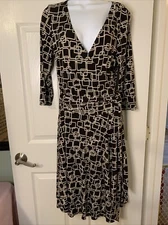AB Studio Dress, Belt, Size M