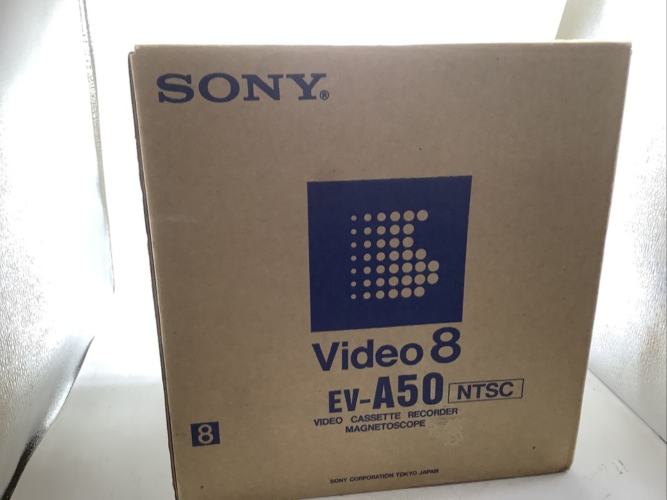 SONY EVA50 Video8 8mm VCR Editing Player In Box!!!! remote Manual eBay