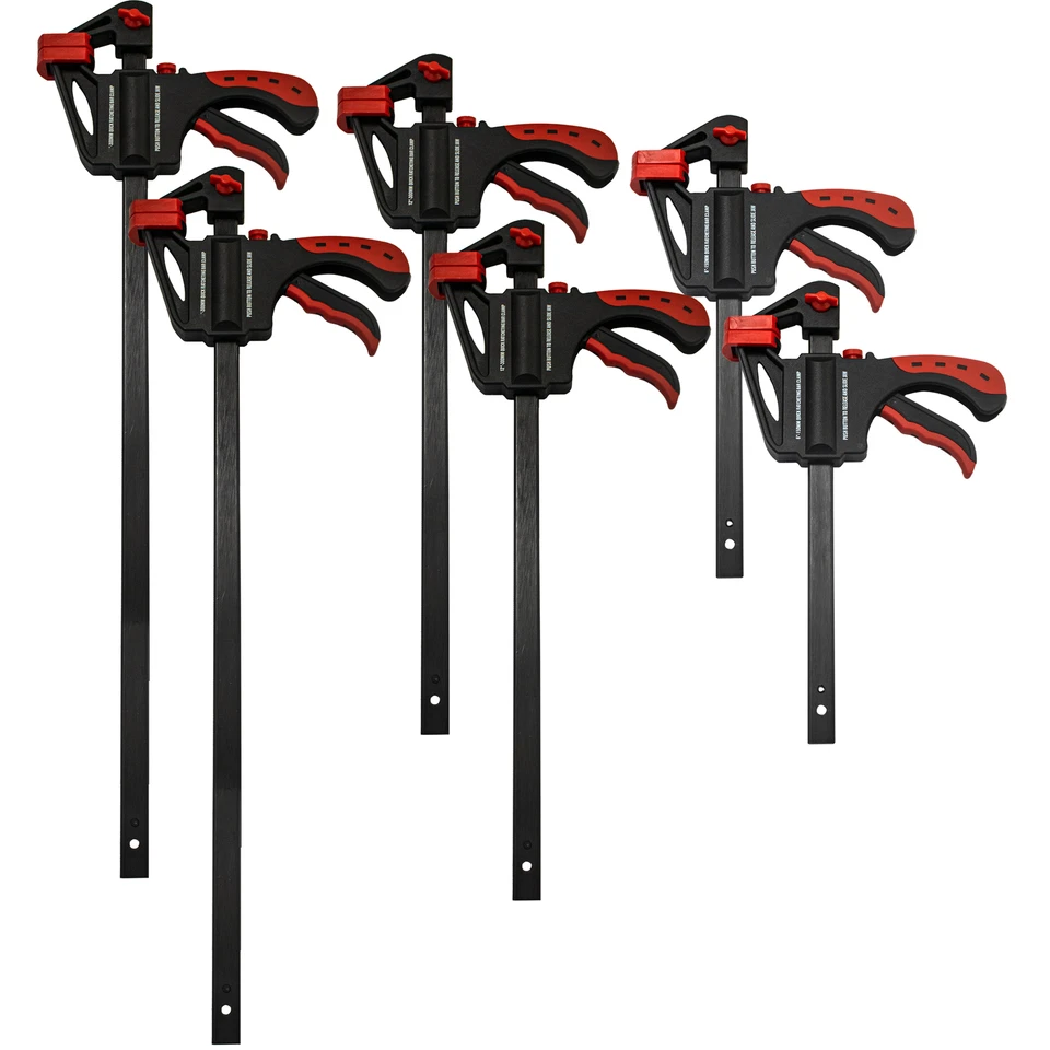 6 Einhandzwinge 100 150 300mm Schnellspannzwinge Klemmzwinge Spannzwinge Zwingen - Bild 1 von 4