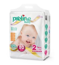Diapers size 2 6-13 lbs  80 Pcs,Totally Chlorine Free, Runs small check weight