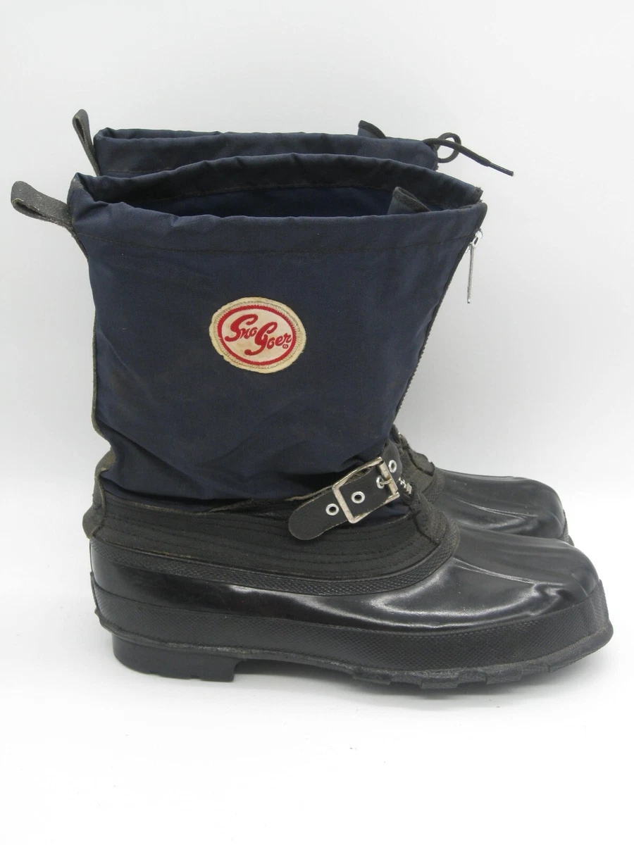 SNO GOER VINTAGE 1970 S TALL SNOWMOBILE WINTER SNOW BOOTS MEN S 9