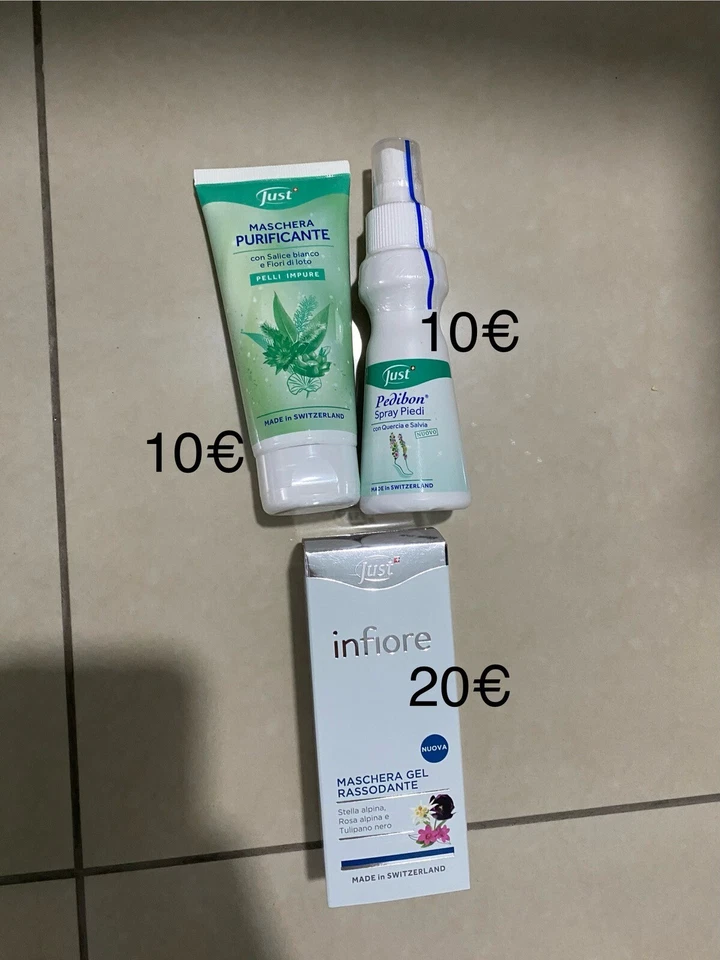 prodotti JUST creme oli essenziali solari viso capelli casa SET vari SCONTATI - Immagine 3 di 4
