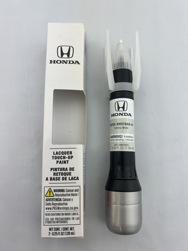 Nuevo bolígrafo de pintura de retoque blanco tafetán original Honda