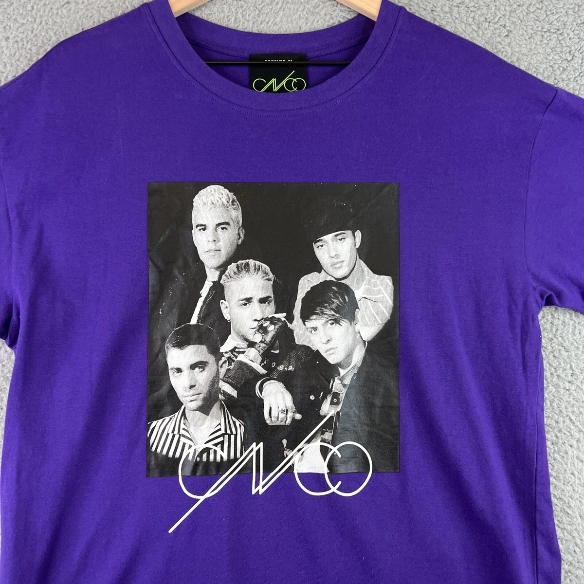 CNCO Shirt Mens Large Purple Short Sleeve Forever 21 Boy Band