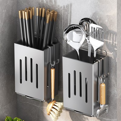 1PC Multifunctional Kitchen Utensil Storage Rack Chopstick Draining Holder^