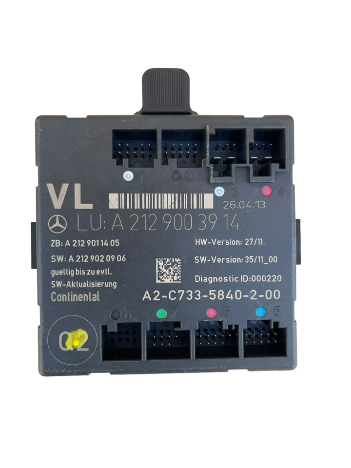 Unidad de módulo de control de puerta izquierda 12-14 Mercedes Benz W212 A 2129003914 OEM Foto 2 de 3