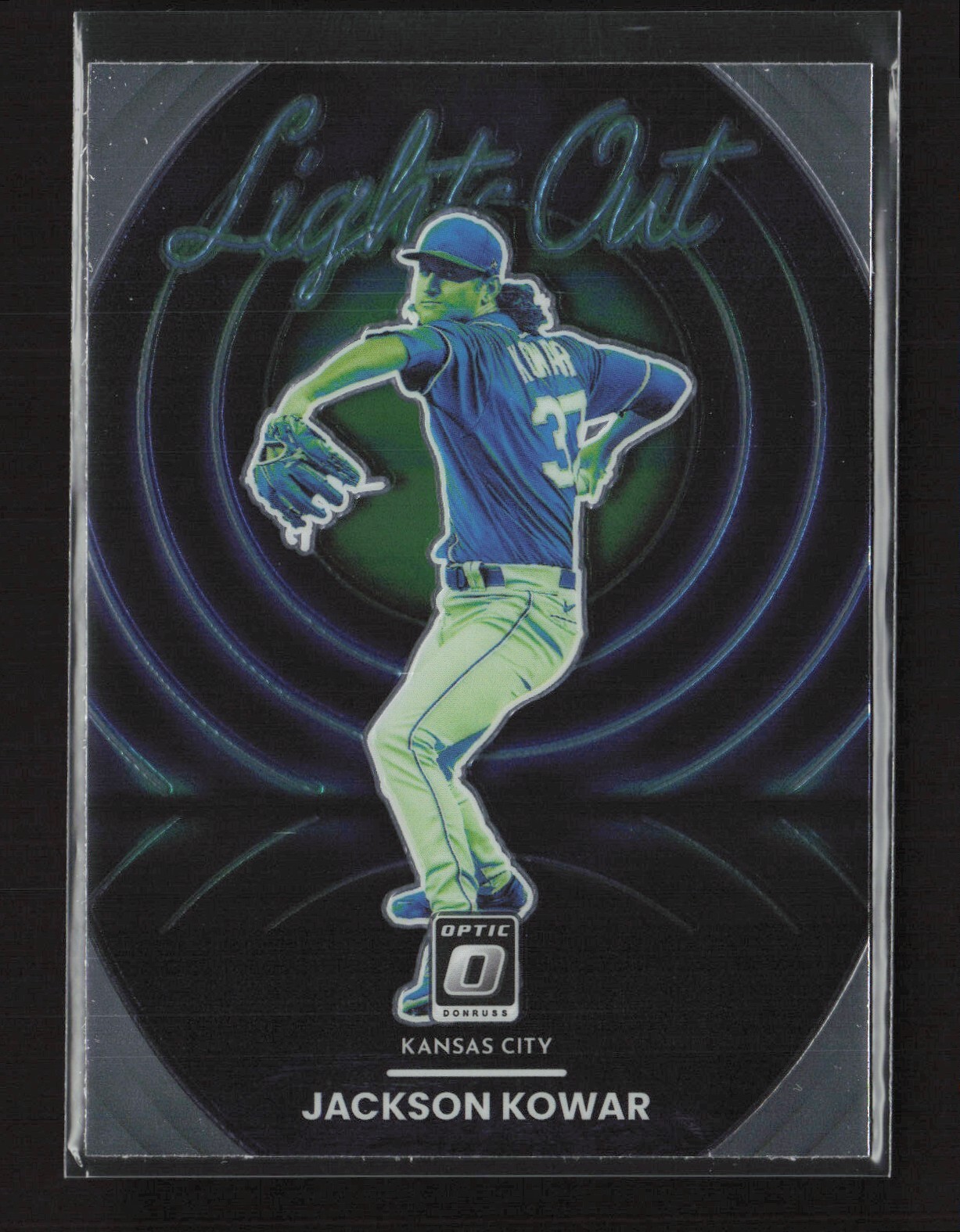 2022 Donruss Optic Lights Out Jackson Kowar RC LO4 Kansas City Royals