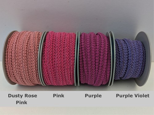 Gimp braid upholstery trim 15mm width scrolled for furniture lampshade per metre - Picture 36 of 45