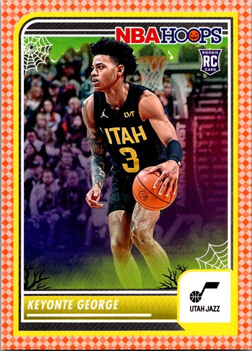 2023-24 Hoops Haunted Hoops #98 Keyonte George Orange