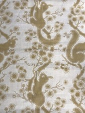 Linwood fabric curtain Upholstery material"WISTMANS WOOD”3mtr Cotton /linen  54”