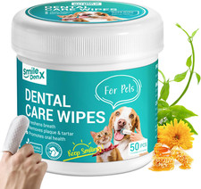 Dog Dental Care Finger Wipes - Teeth Cleaning Finger Wipes for Dog  Cats - Toot