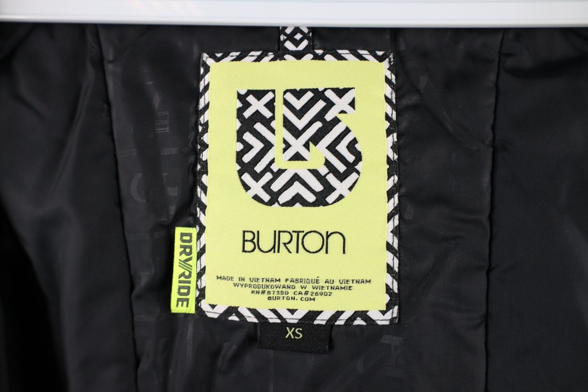 Burton DryRide Womens XS Nam Dinh Spell Out Color Block Hooded