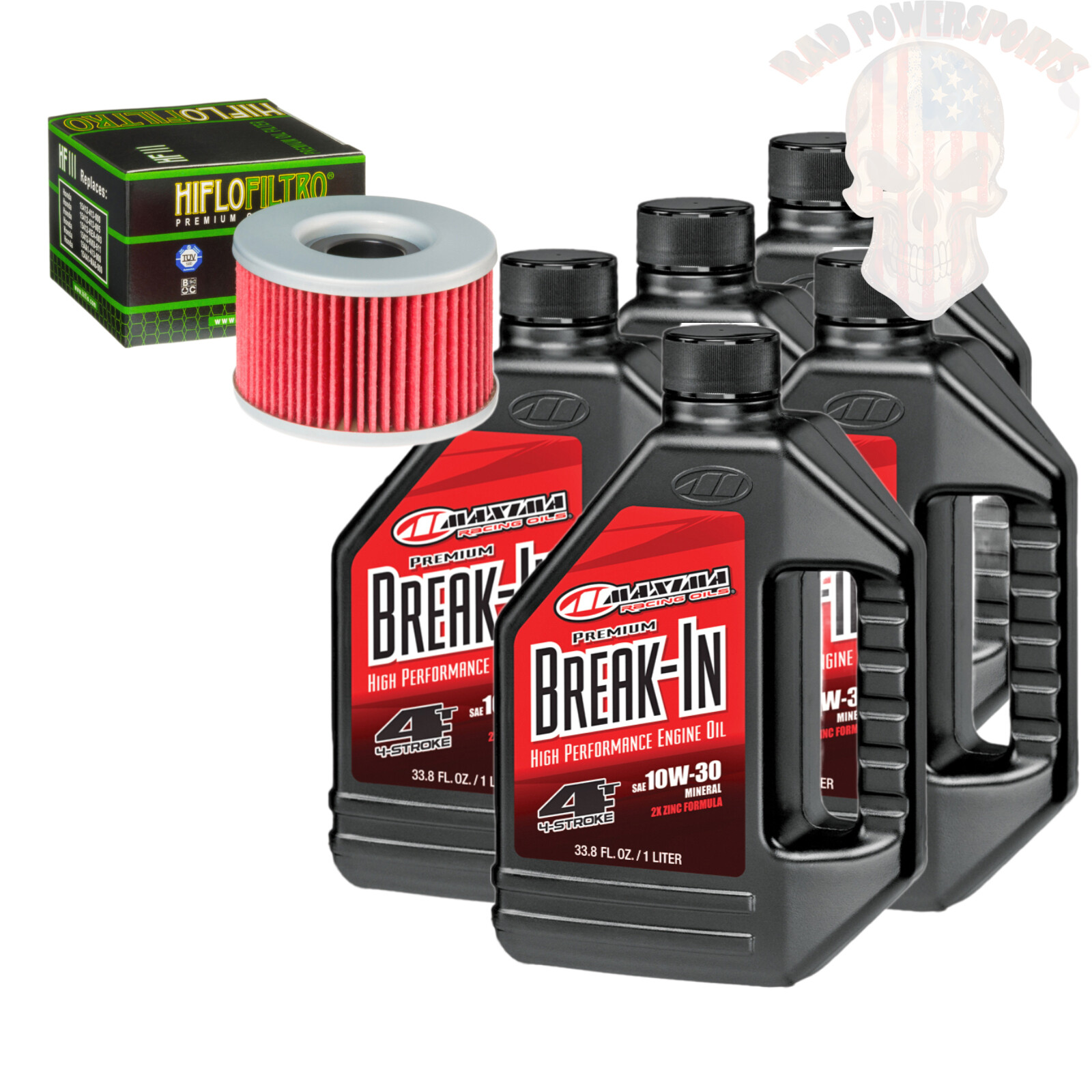 Oil Change Kit For 2005 Honda TRX500FA Rubicon SRA Maxima BreakIn 10W