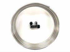 16 Ft. Roll Of Stainless Steel 516 Fuel Line Tubing W Tube Cutter