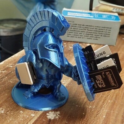 Spartan USB & SD Card Holder Flash Drive Holder