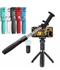 Selfie Stick Wireless Bluetooth with Remote and Extendable Tripod Phone Holder