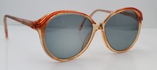 Vintage Brentwood 3252 Brown Oval Sunglasses Hong Kong FRAMES ONLY