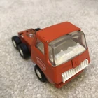 Vintage Mini Tonka Orange Toy Truck Cab Hauler Vehicle Pressed Steel 4.5" Long