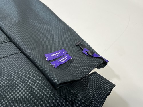 Mens Statement Italy Green 3 Piece Tuxedo 44R Formalwear NEW - Picture 2 of 7