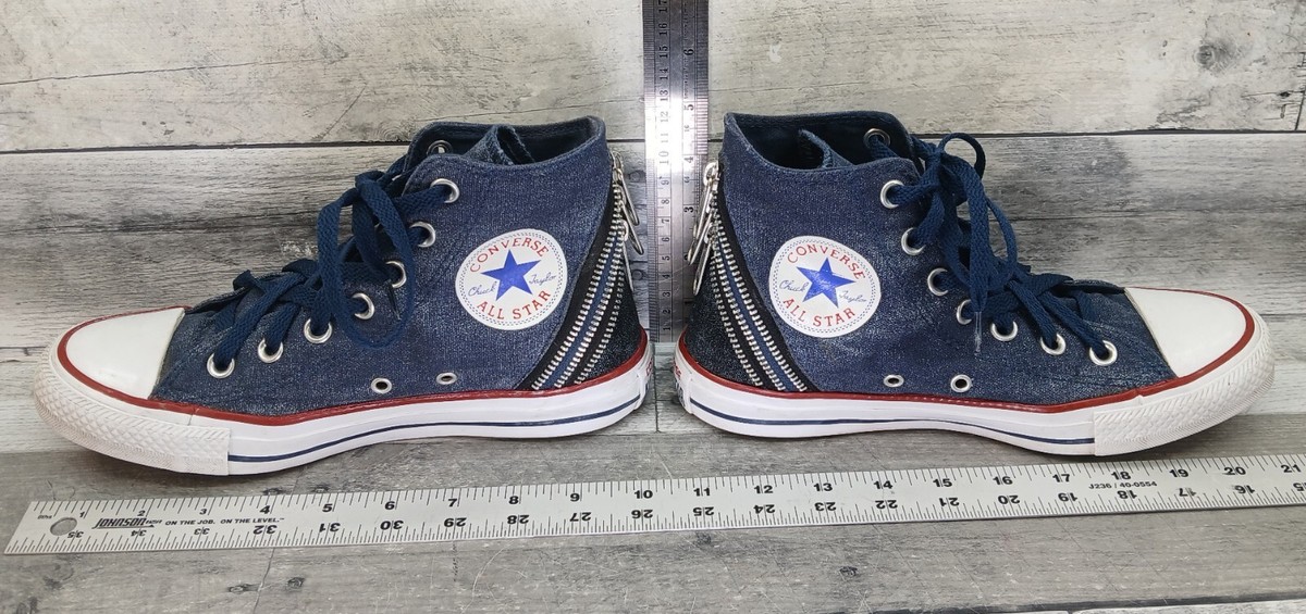 naba3　CONVERSE Size 7 - Converse Chuck Taylor Tri Zip High Navy W for sale online
