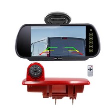 7'' Mirror Monitor Suction IR Brake Light Reversing Camera For Renault Traffic