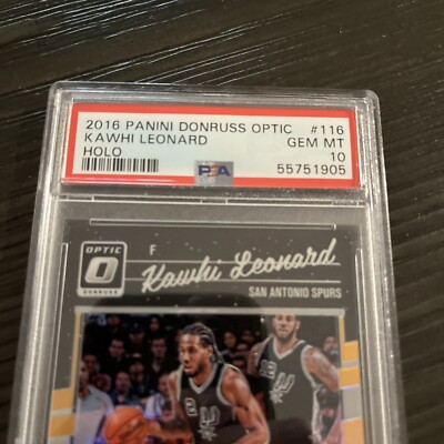 2016 Optic Holo KAWHI LEONARD #116 PSA10