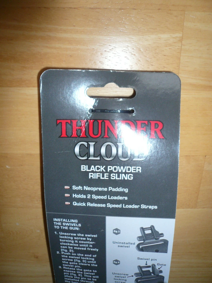 ALLEN THUNDER CLOUD BLACK POWDER RIFLE SLING 2 SPEED LOADERS , STRAPS AND SWIVEL - Image 3 of 4