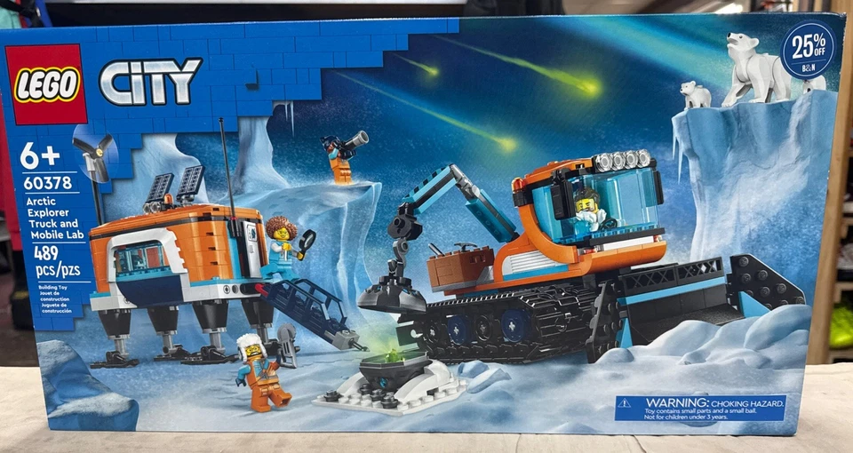 60378 ARCTIC EXPLORER TRUCK & MOBILE LAB lego set legos city town polar bear NEW - Image 3 of 3