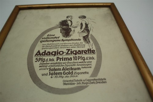 Adagio Cigarrillos Dresden Yenidze Salem - Cartel publicitario papel publicidad - 1920 - Imagen 2 de 5