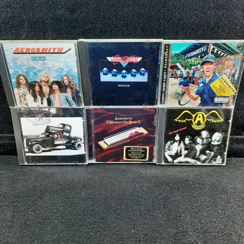 "Aerosmith CD Collection – Dream On, Rocks, Pump, Permanent Vacation, Honkin' on