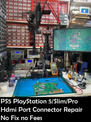 PS5 PlayStation 5/Slim/Pro Hdmi Port Connector Repair No Fix no Fees