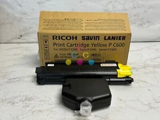 New Open Genuine Ricoh Savin Lanier P C600 Yellow Toner Cartridge 480313
