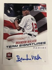 BRANDON WALKER 2015 Panini USA Baseball Box Set AUTO #'d/299