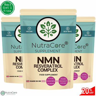 NMN Resveratrol Komplex Kapsel 500mg (NMN, Resveratrol, CoQ10) Sportler Unterstützung