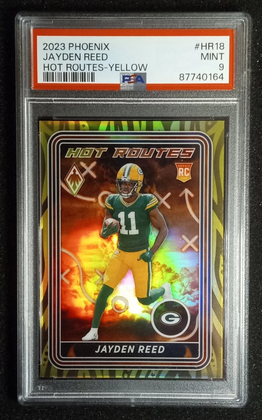 Jayden Reed Panini Phoenix Hot Routes #HR18 Yellow