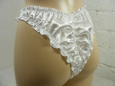 sissy  silky satin open butt panties mens lingerie knickers all sizes colours
