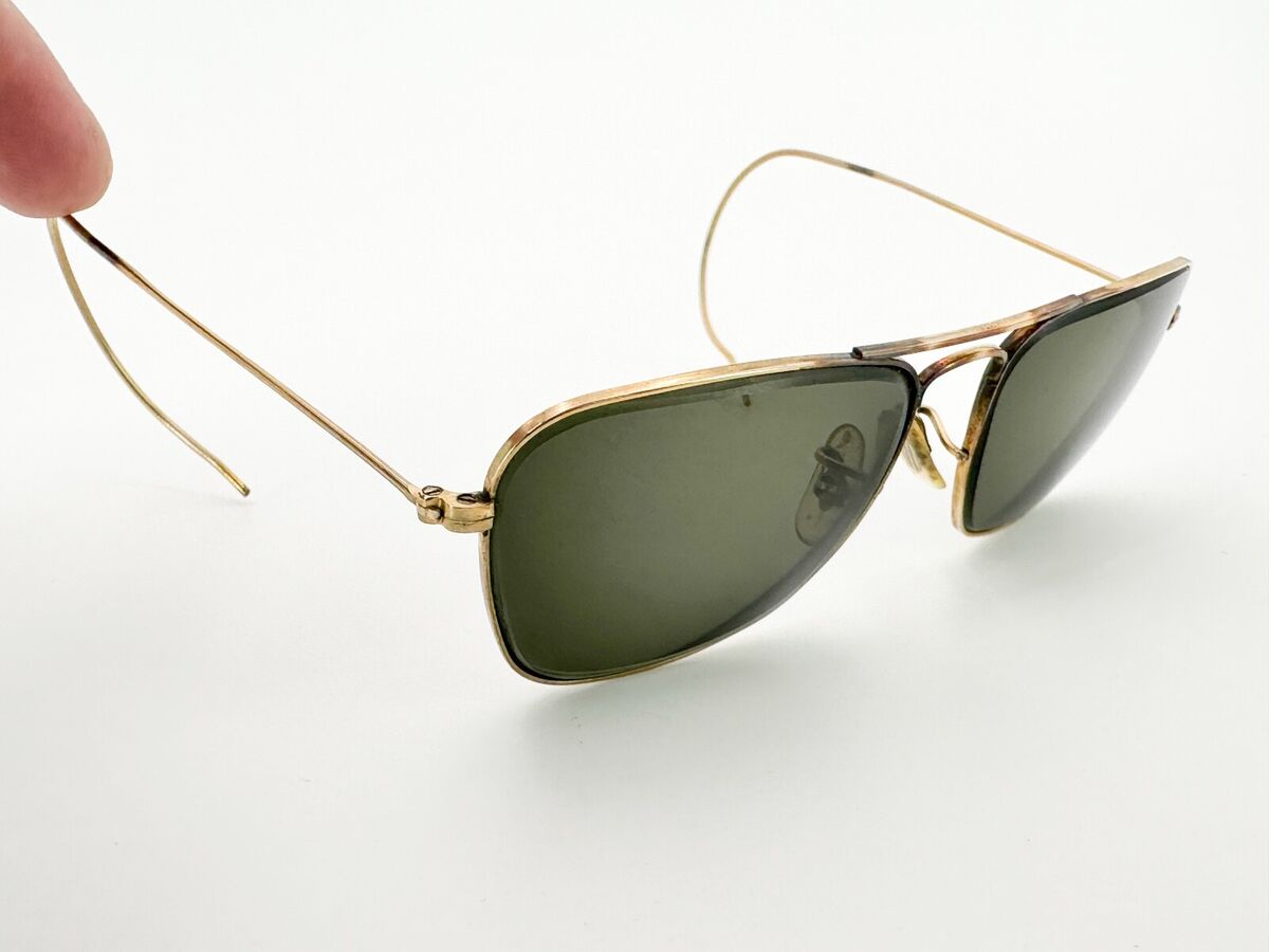 Vintage B&L Ray Ban 1/30 10K GO Aviator Sunglasses FRAMES Vintage B&L Ray Ban 1/30 10K GO Aviator Sunglasses FRAMES