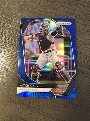 2020 Panini Prizm-Blue Wave Refractor-Mitch Garver #115-Mint