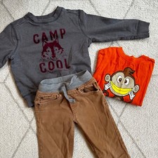 Boys 3T Bundle Sweatshirt Pants Monkey Tee Shirt Children's Place Old Navy