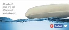 Flood Defense Sandless Sandbags AB600 Absorbeez Pads 600mm x 300mm Pack of 5